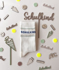Bild in Galerie-Betrachter laden, Schulkind Socken Pastell Beige-Grün