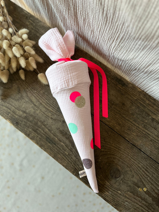 Bügelbild Set Punkte | in vielen Farben | Kreise zum Aufbügeln für dein DIY Projekt | Schultüte selber nähen