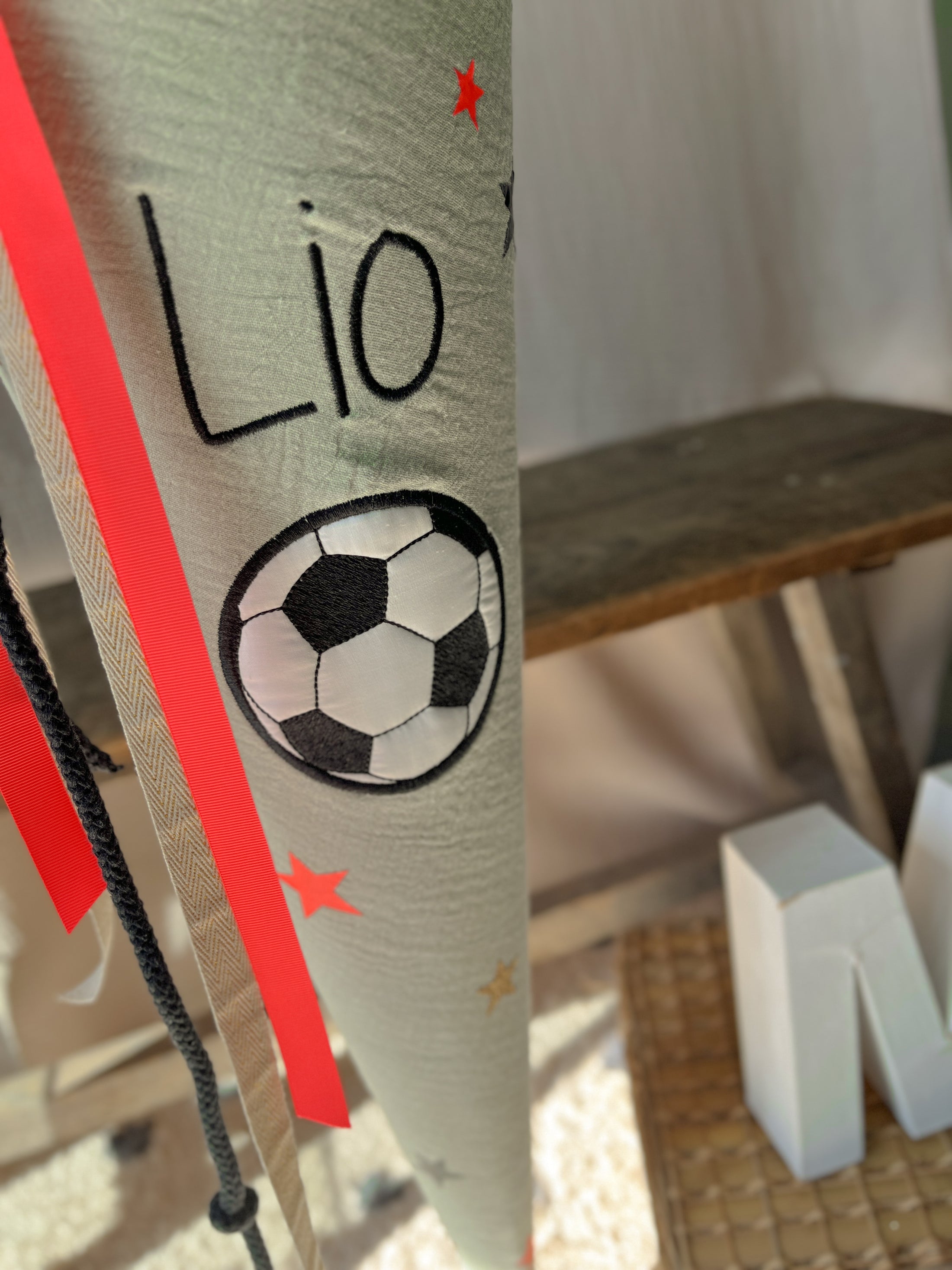 Schultüte Musselin FUßBALL Deutschland *Special Edition* | Schultüte aus Musselin für Fußball-Fans | Optional mit Name