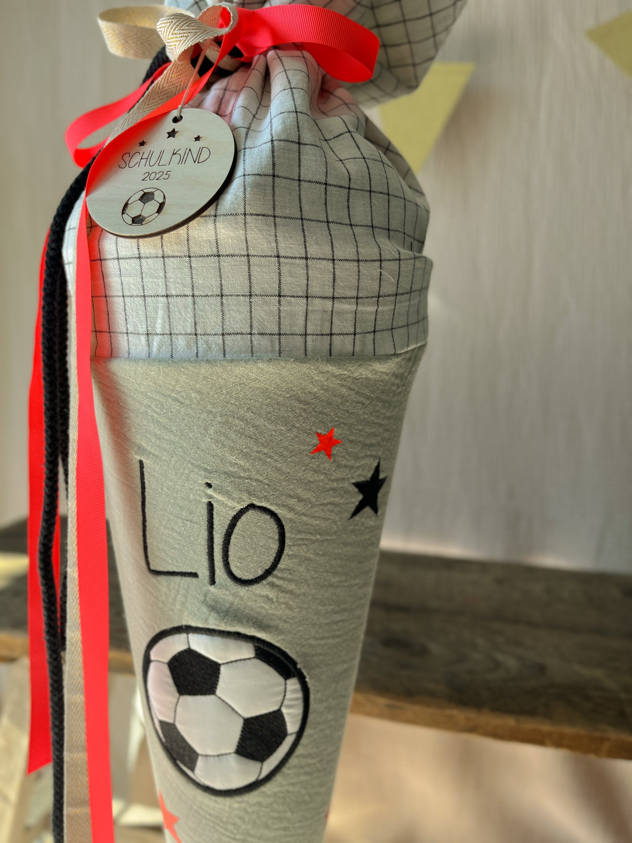 Schultüte Musselin FUßBALL Deutschland *Special Edition* | Schultüte aus Musselin für Fußball-Fans | Optional mit Name