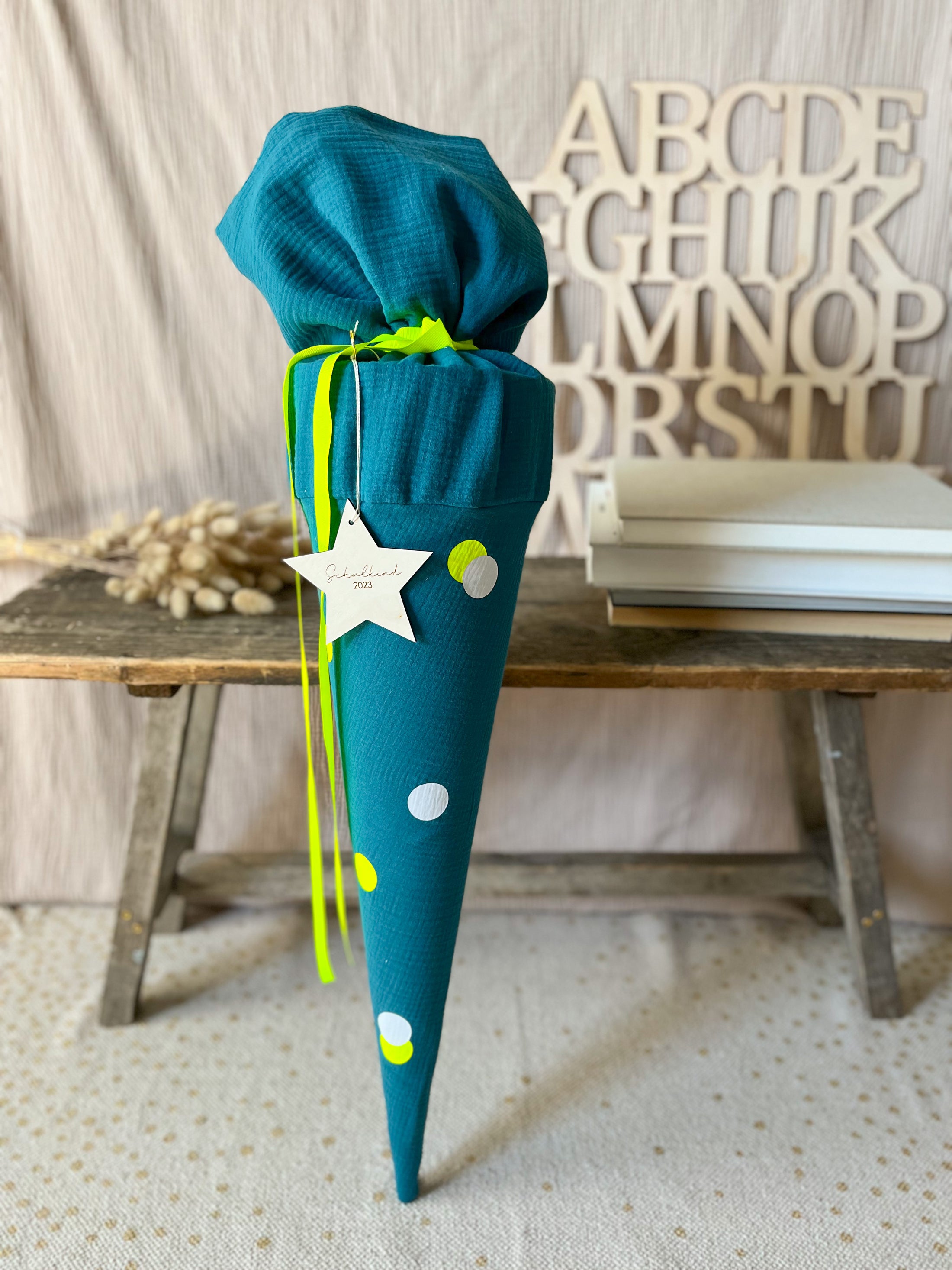 Bügelbild Set Punkte | in vielen Farben | Kreise zum Aufbügeln für dein DIY Projekt | Schultüte selber nähen