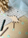 Bild in Galerie-Betrachter laden, Motivstecker Dinosaurier | Cake Topper Dino Welt | Dino Party Deko für Geburtstagskranz