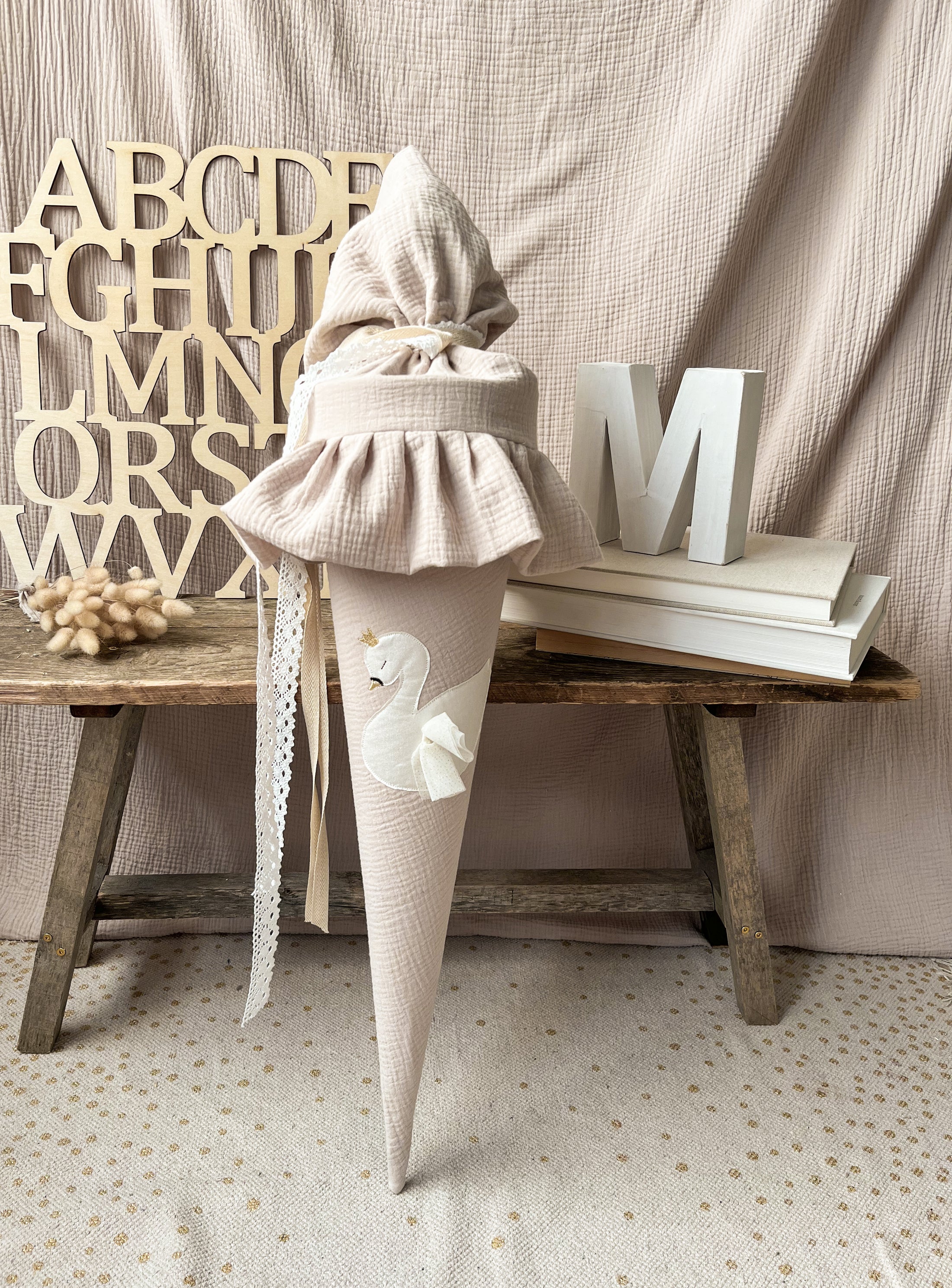 Schultüte Musselin SCHWAN