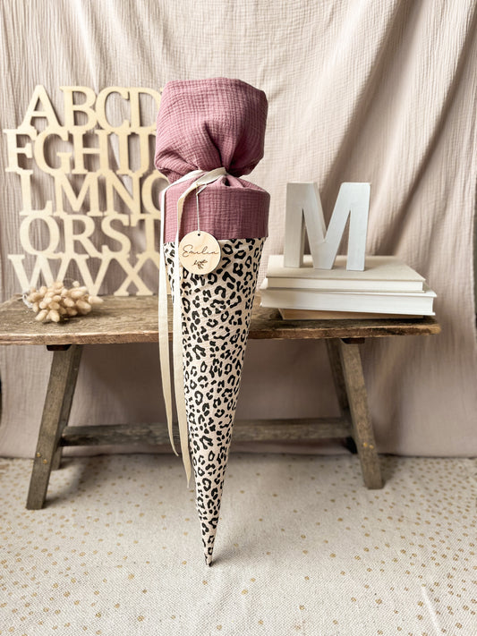 Schultüte Musselin Leo