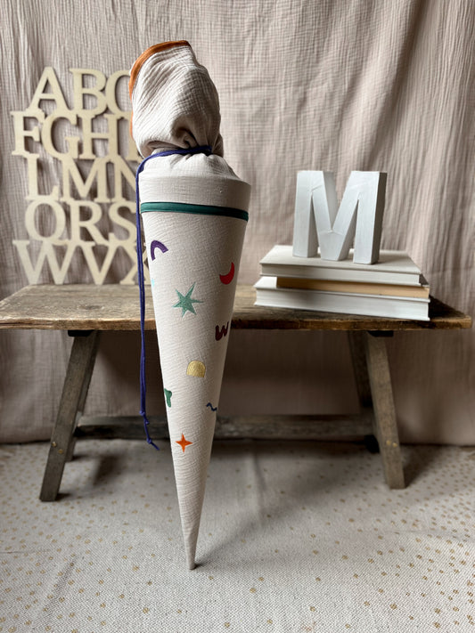 Schultüte Musselin Grafics - Natur - abstracte Motive