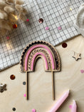 Bild in Galerie-Betrachter laden, Cake Topper Boho REGENBOGEN bunt