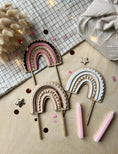 Bild in Galerie-Betrachter laden, Cake Topper Boho REGENBOGEN bunt