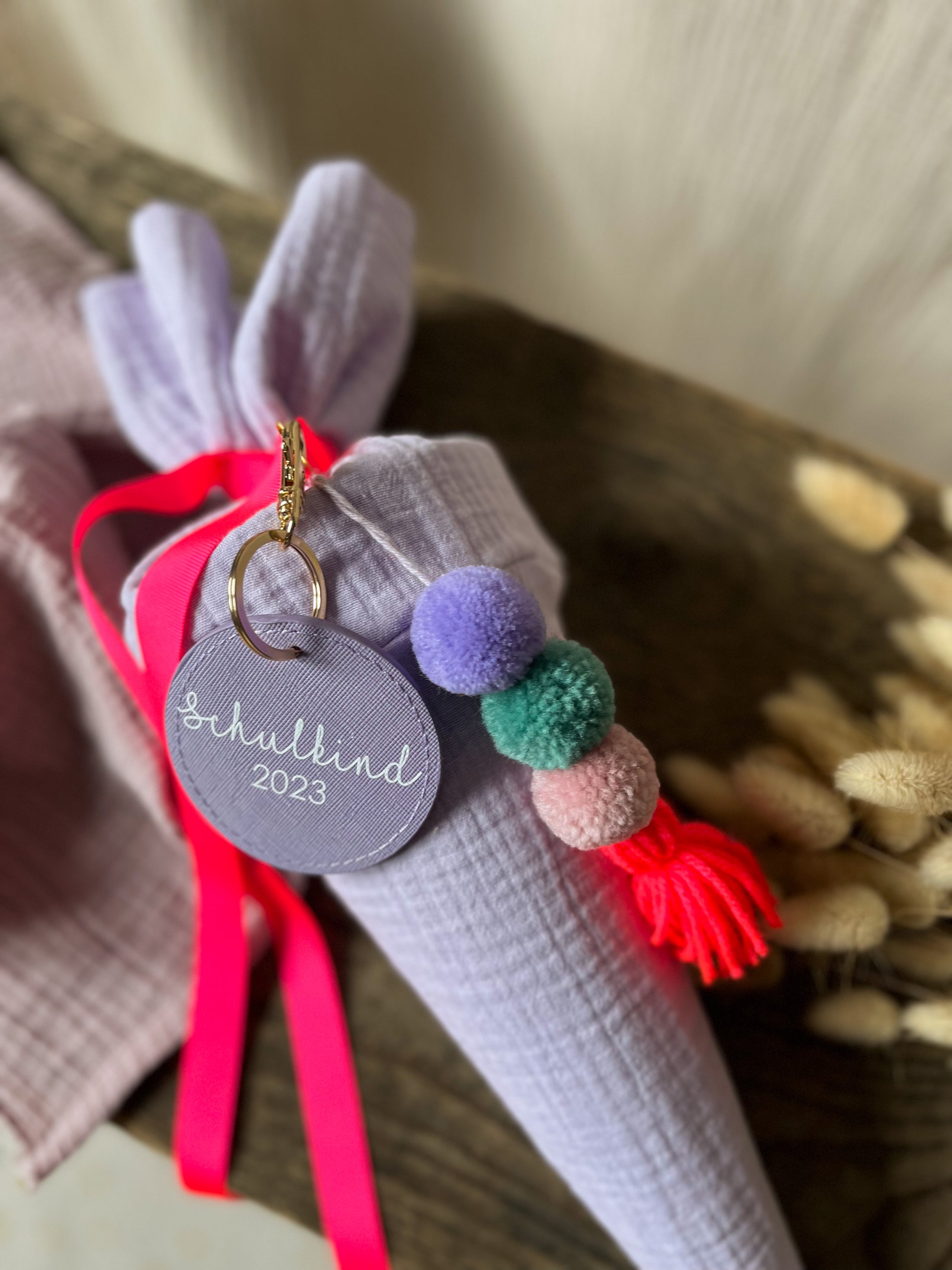 Schlüsselanhänger mit Name und Motiv