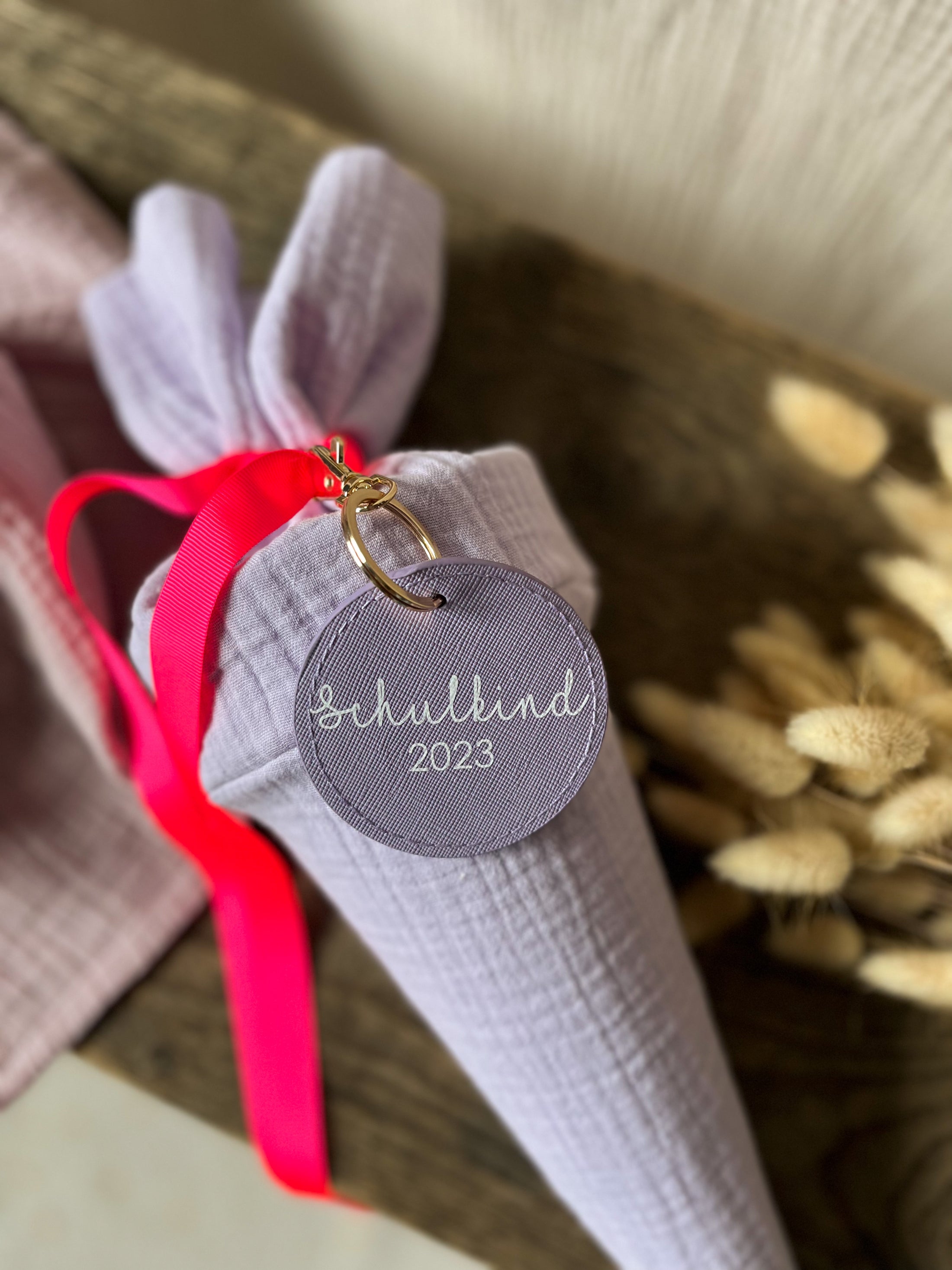 Schlüsselanhänger mit Name und Motiv