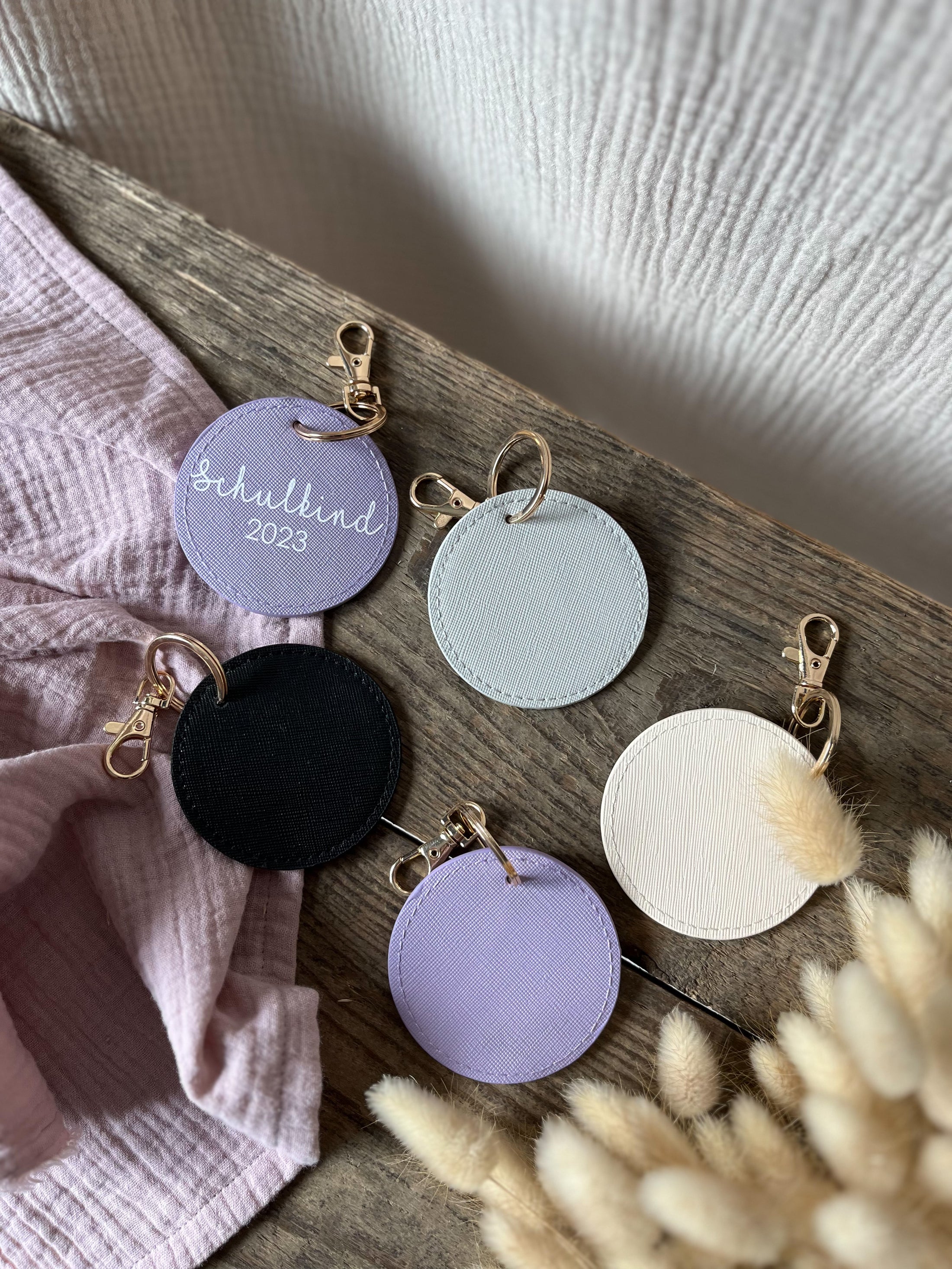 Schlüsselanhänger mit Name und Motiv