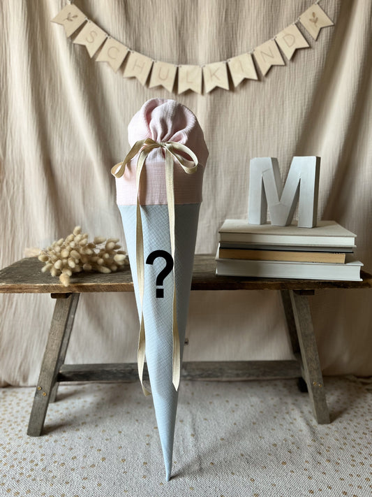 Schultüte Musselin nach Wunsch | freie Farbwahl