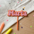 Bild in Galerie-Betrachter laden, Cake Topper Name 3D bunt