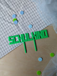 Bild in Galerie-Betrachter laden, Cake Topper im Baustein Look Schulkind