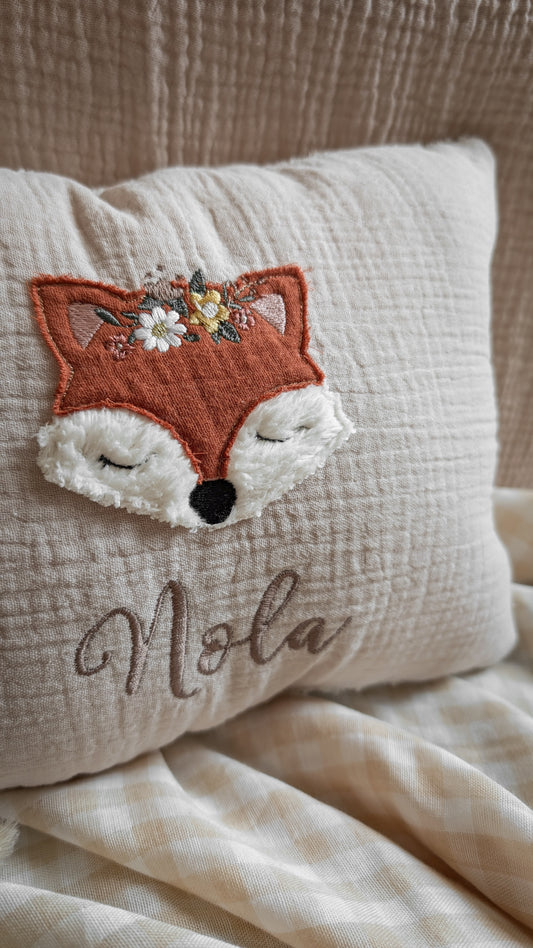 Schultüte Boho Fuchsmädchen mit Blumenkrone