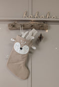 Bild in Galerie-Betrachter laden, Nikolausstiefel mit Name | Weihnachtsstrumpf Tiermotiv Reh | Weihnachtssocke | nachhaltiges Nikolausgeschenk | handgenäht