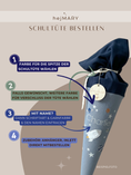 Bild in Galerie-Betrachter laden, Schultüte Musselin WELTALL Weltraum Rakete | freie Farbwahl