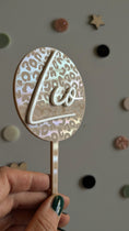 Bild in Galerie-Betrachter laden, Cake Topper / Motivstecker Name 3D Leo-Look