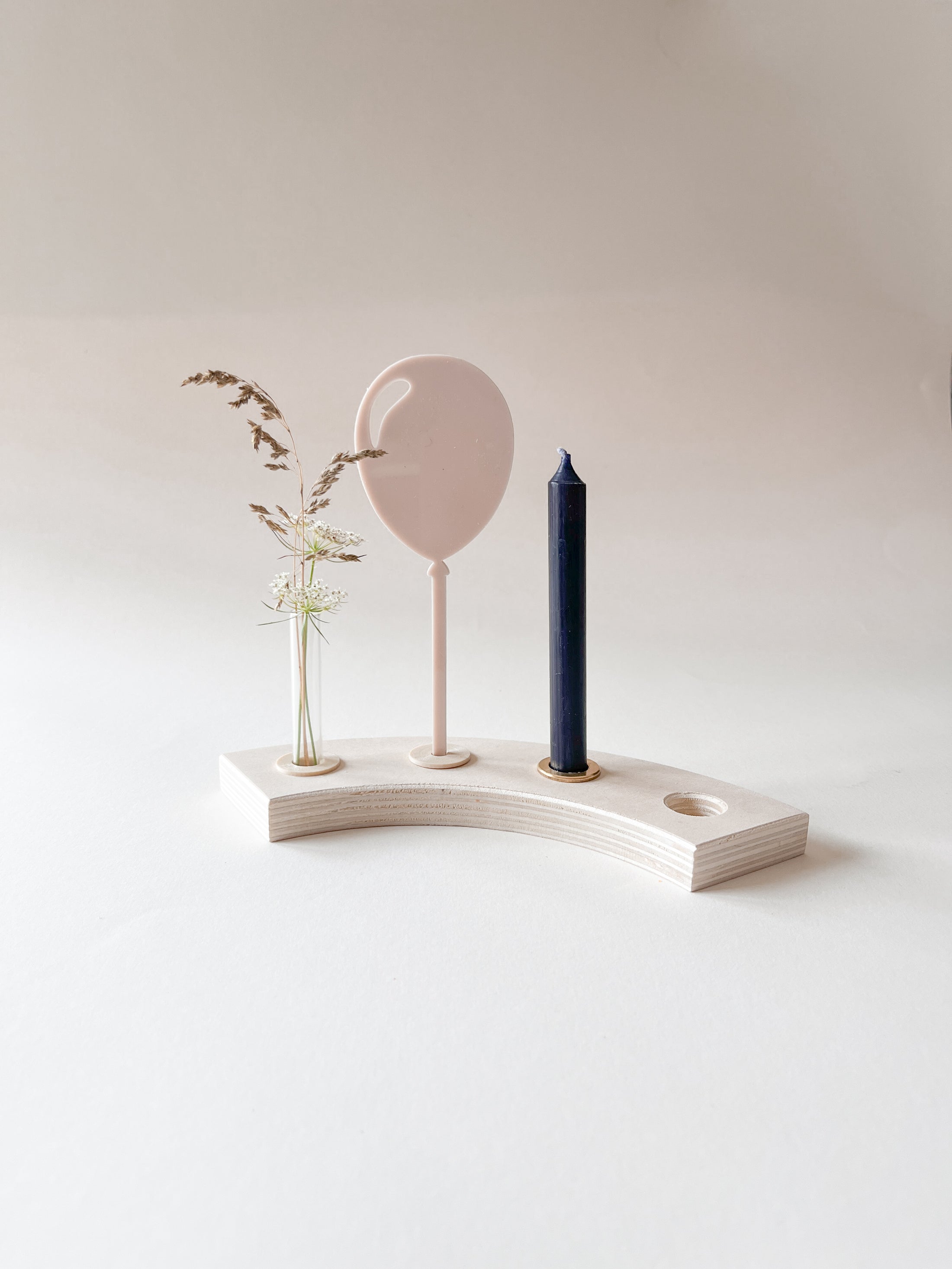 Kerze Nachtblau | für Geburtstagskranz | Geburtstagskerze