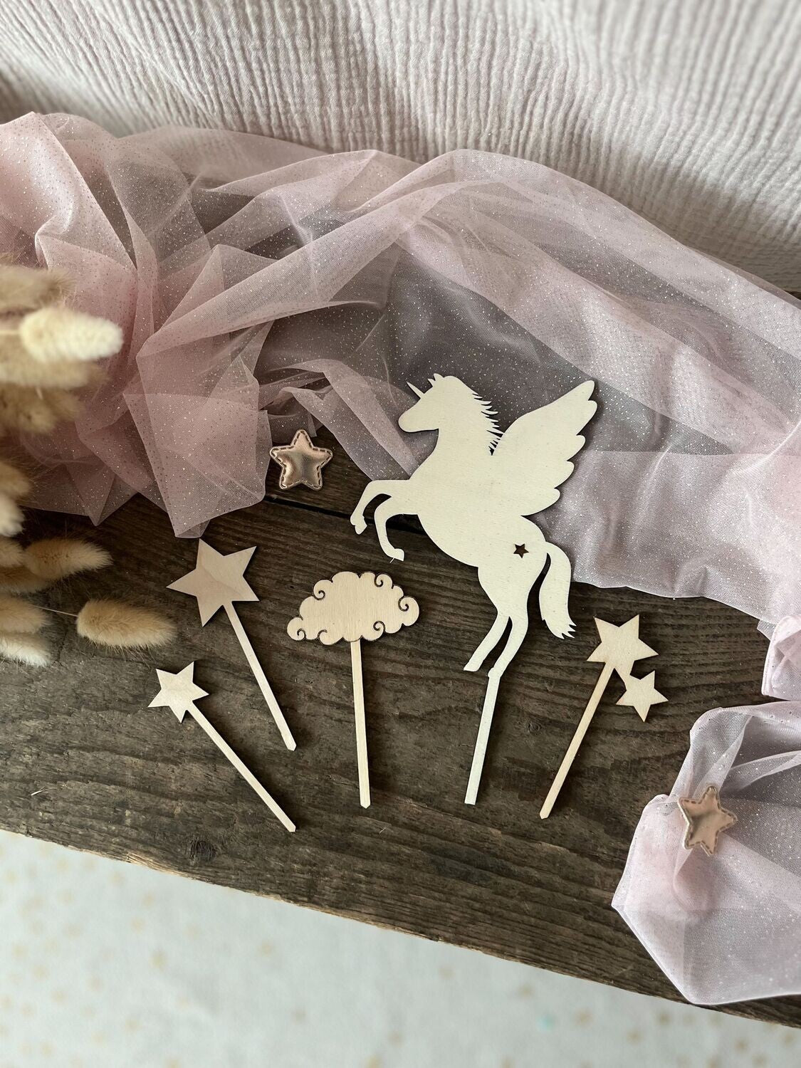 Cake Topper Set Pegasus