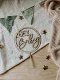 Bild in Galerie-Betrachter laden, Cake Topper  HEJ BABY Babyparty
