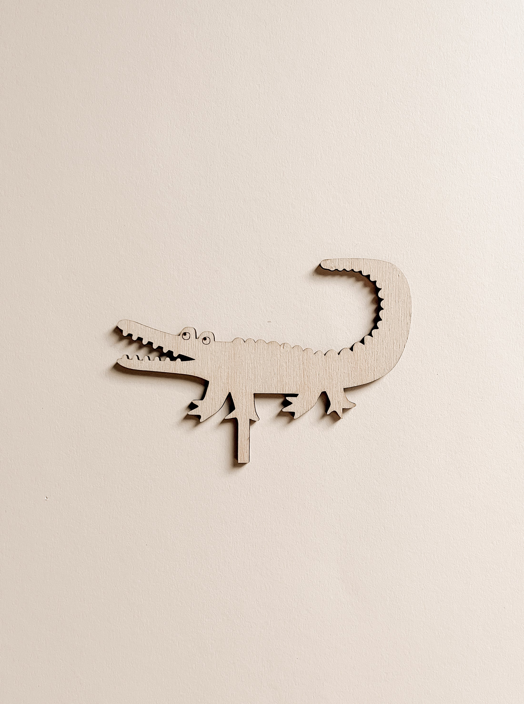 Motivstecker Krokodil | Steckfigur cooler lustiger Alligator für den Geburtsthskranz
