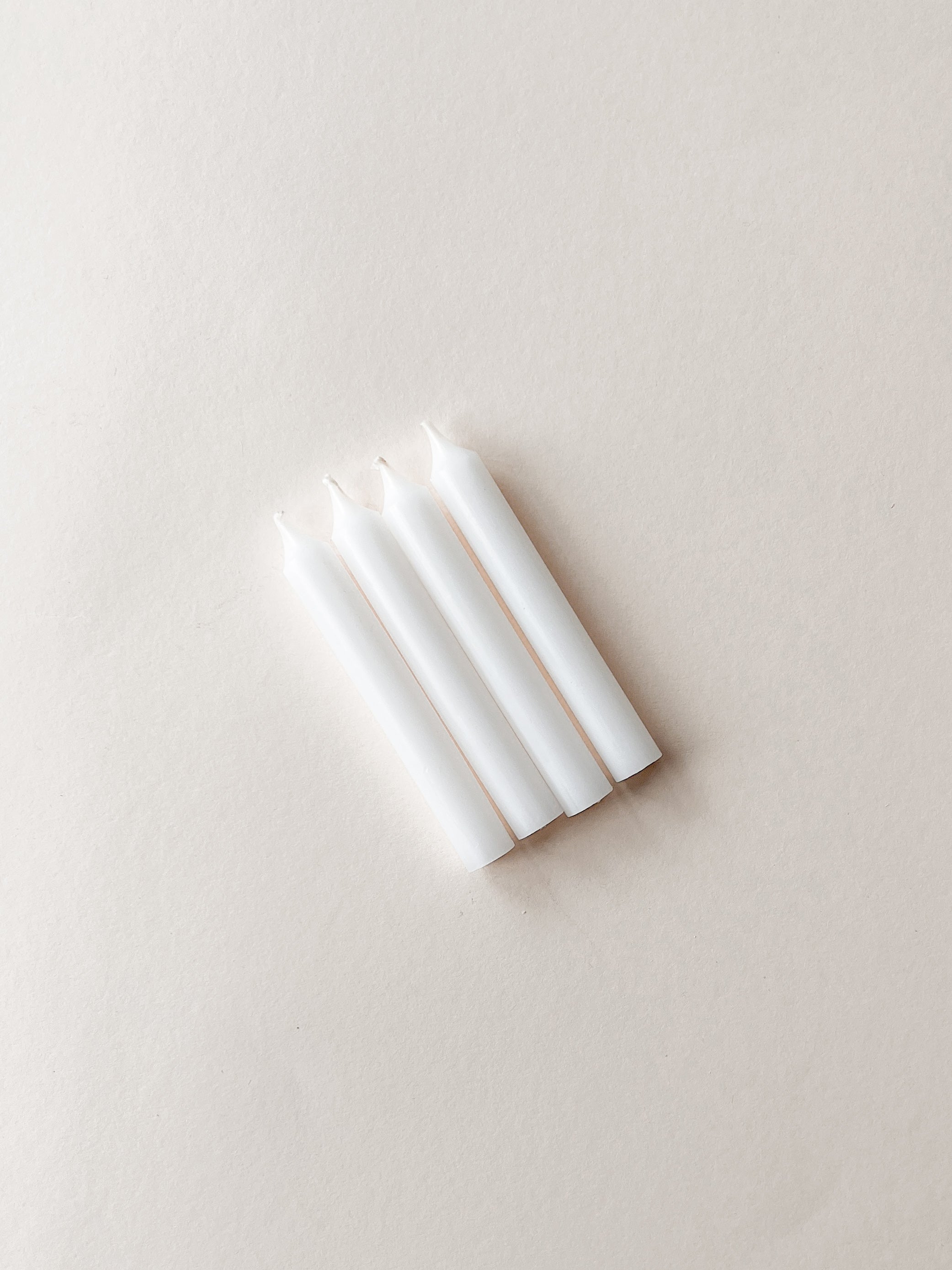 Kerze Weiß | für Geburtstagskranz | Geburtstagskerze