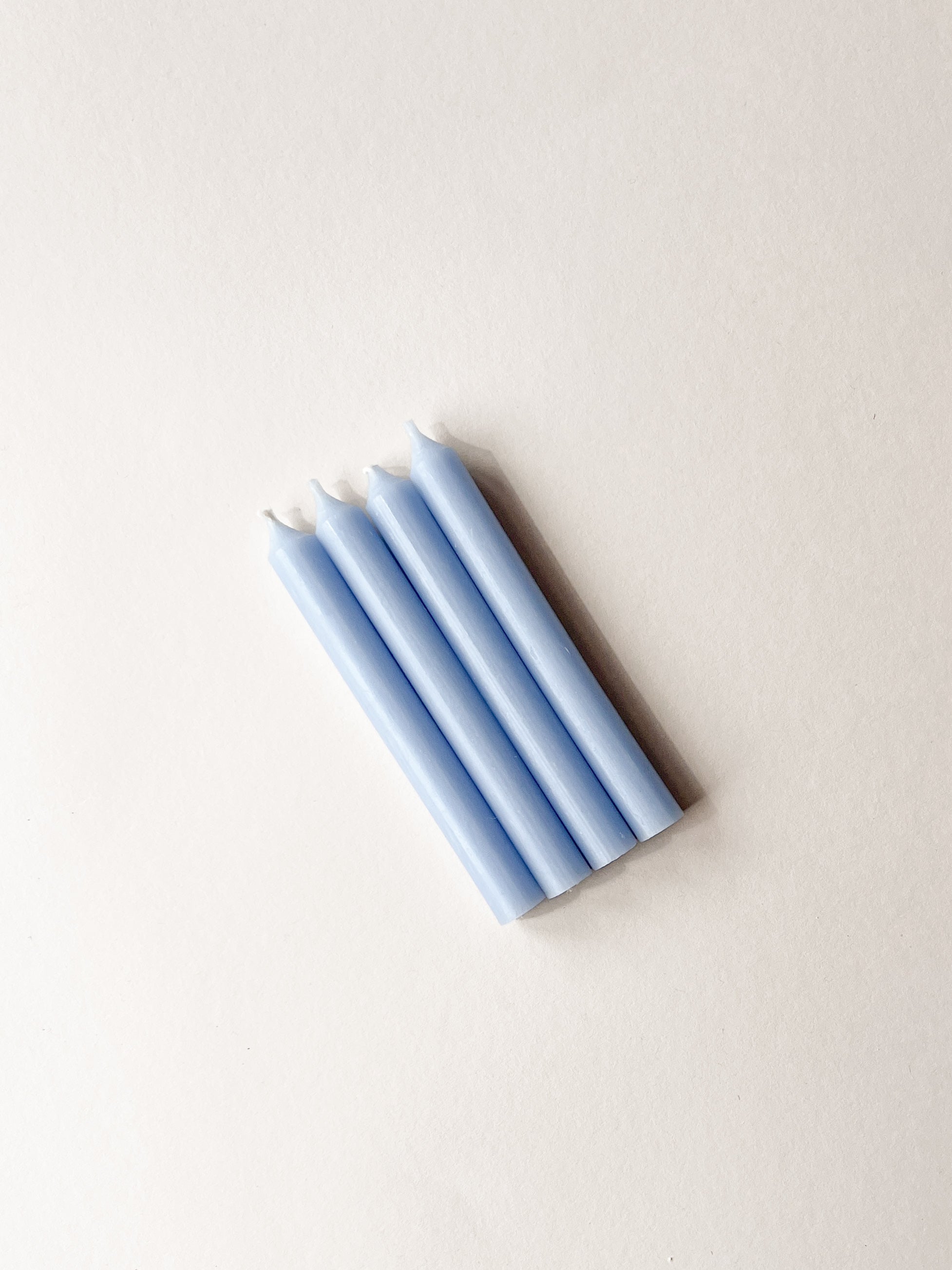 Kerze Hellblau | für Geburtstagskranz | Geburtstagskerze