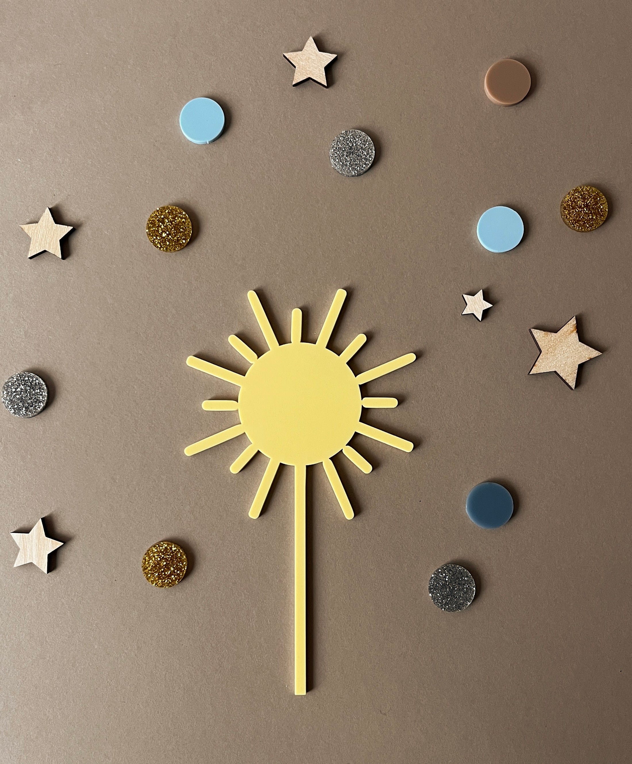 Cake Topper / Motivstecker Sonne
