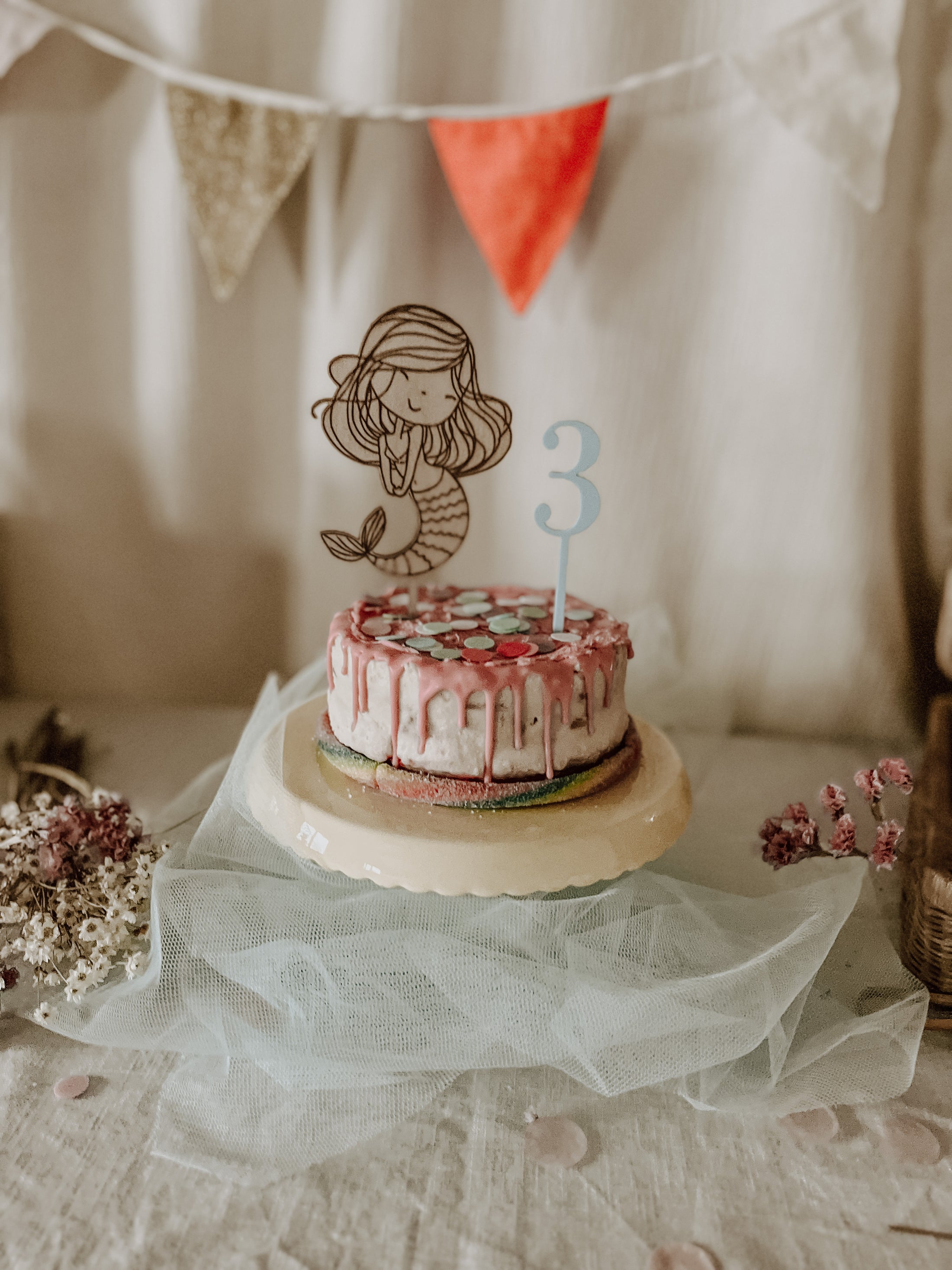 Cake Topper MEERJUNGFRAU