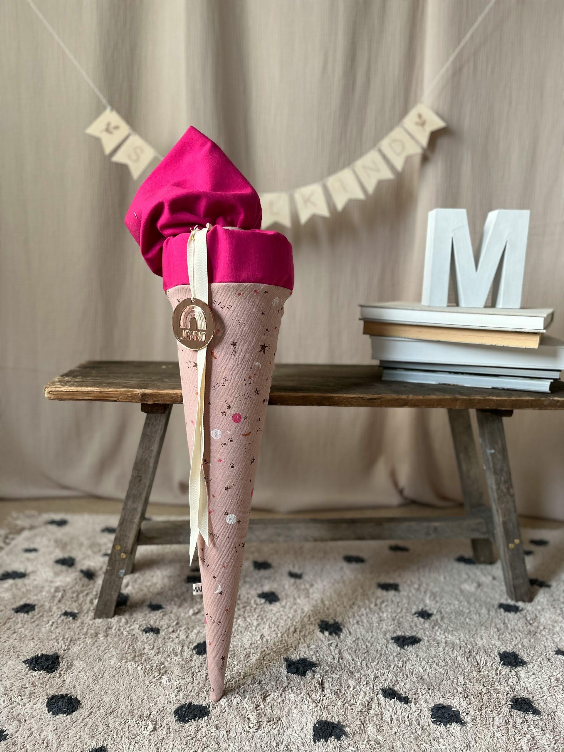SALE% Schultüte Sternchen Girly Space | Nuderosa und Pink