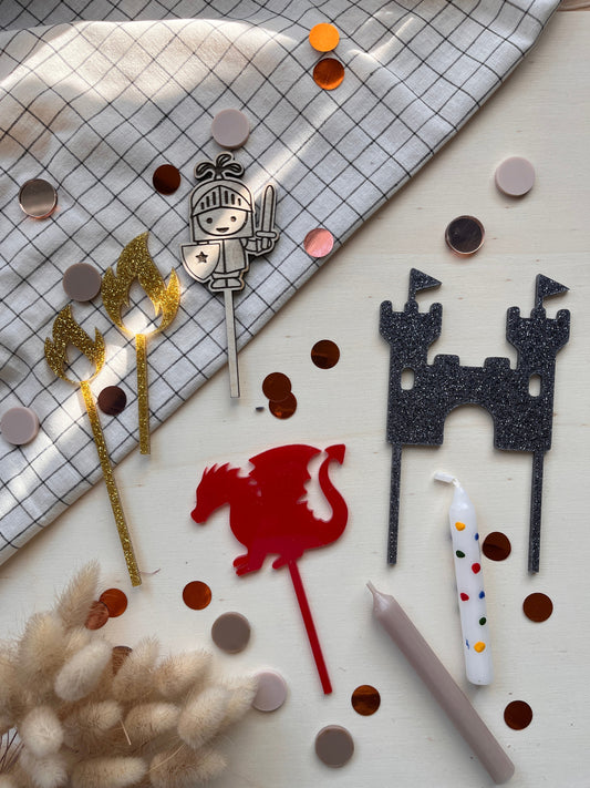 Cake Topper Set Ritter