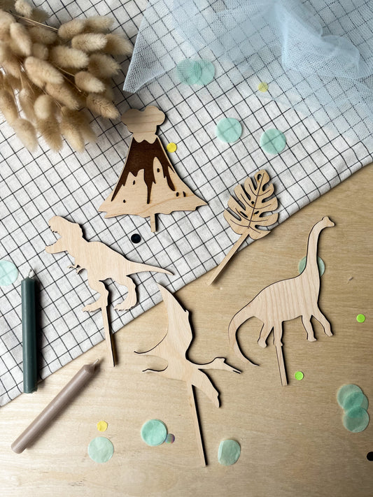 Cake Topper Set Dino Welt