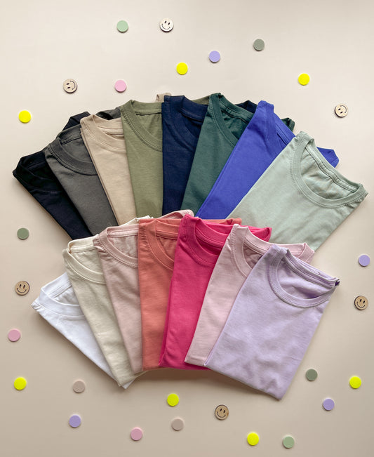 Shirt SCHULKIND | bunter Text  "Mint-Blau"