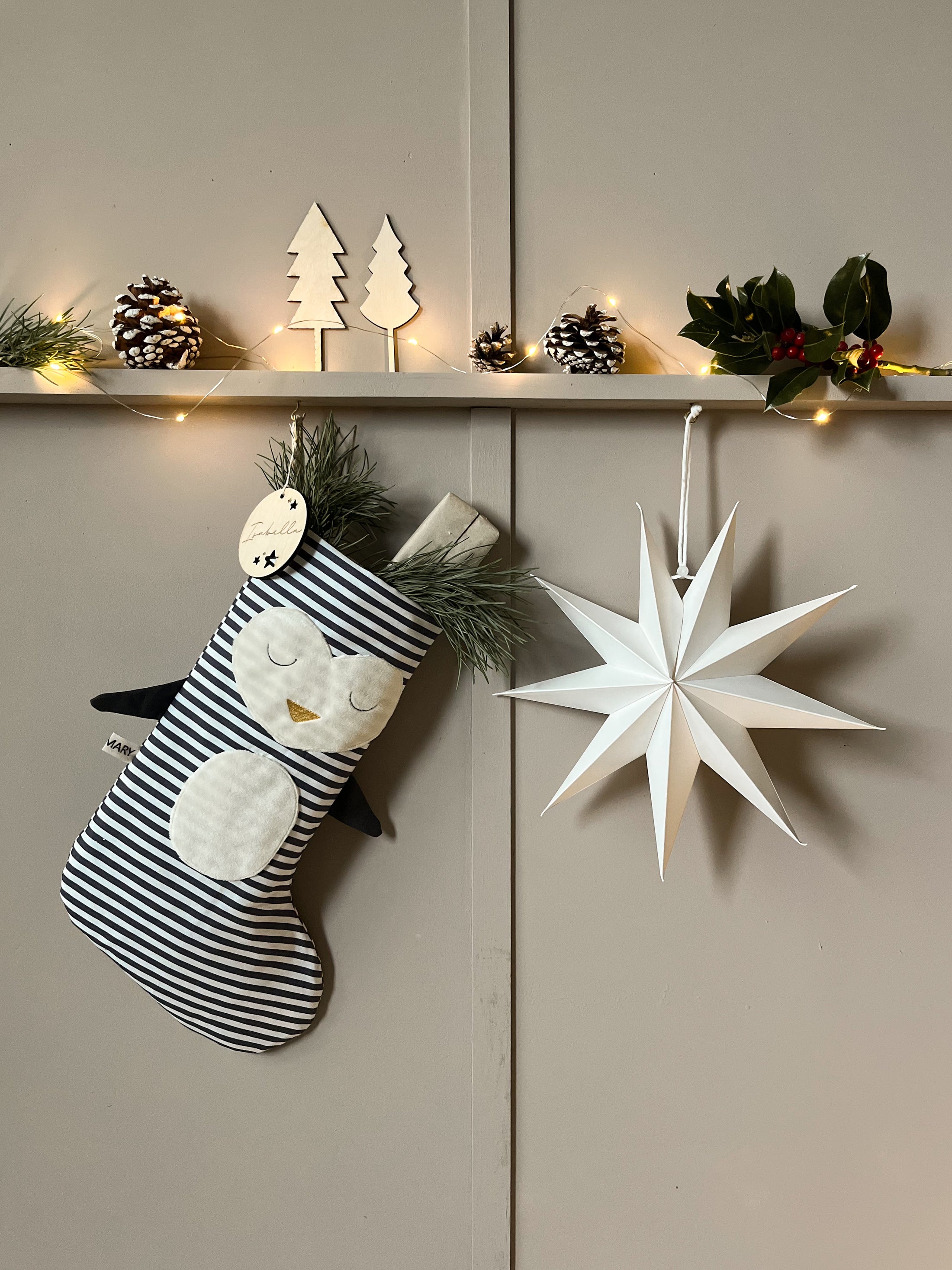 SALE% Nikolausstiefel Pinguin