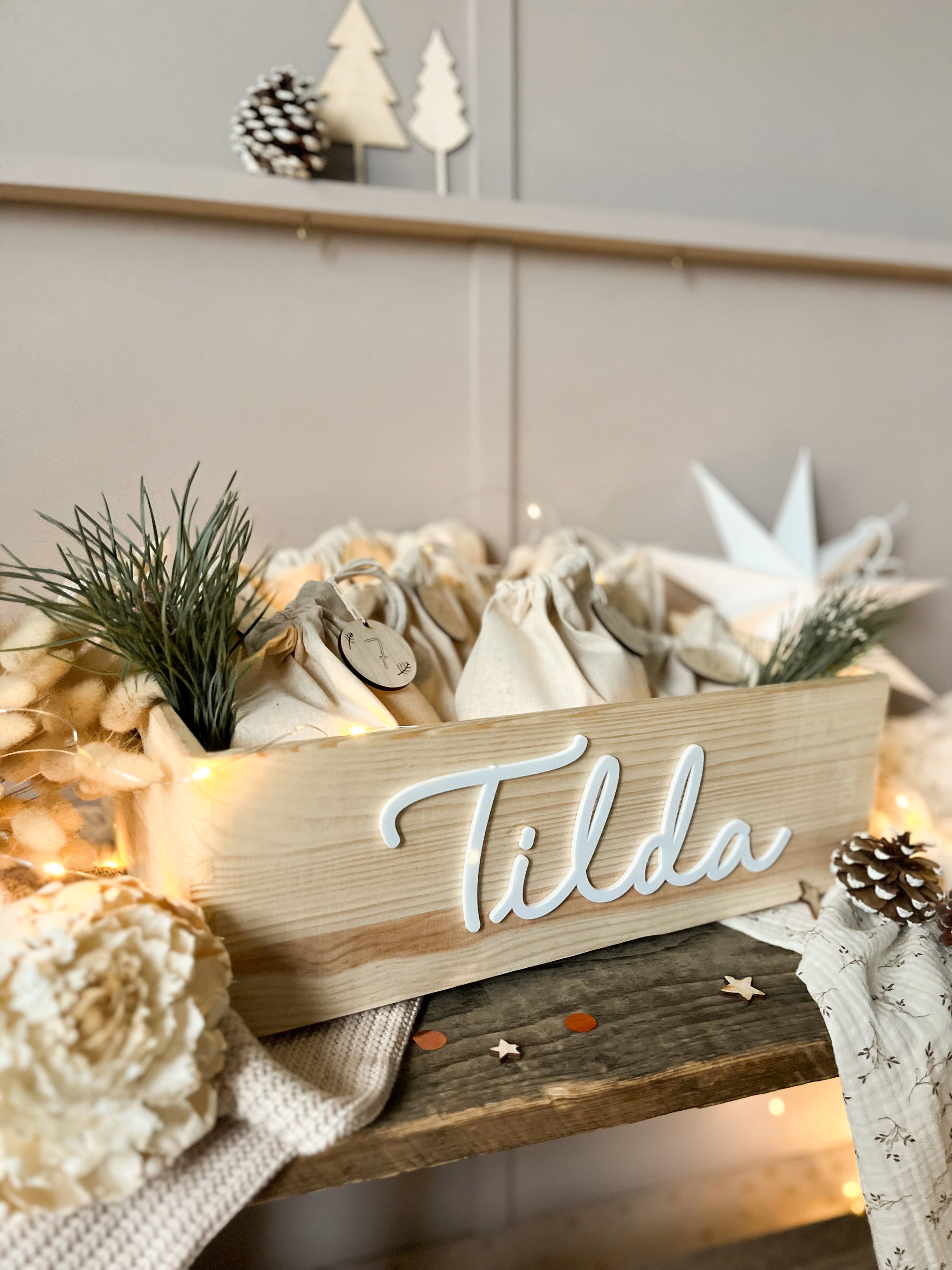 Adventskalender mit Name zum Befüllen – hejmary
