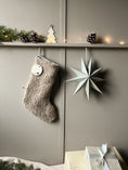 Bild in Galerie-Betrachter laden, SALE% Nikolausstiefel Teddystoff | Weihnachtsstiefel Kuschel-Teddy Leo oder Uni | Weihnachtssocke Teddyplüsch
