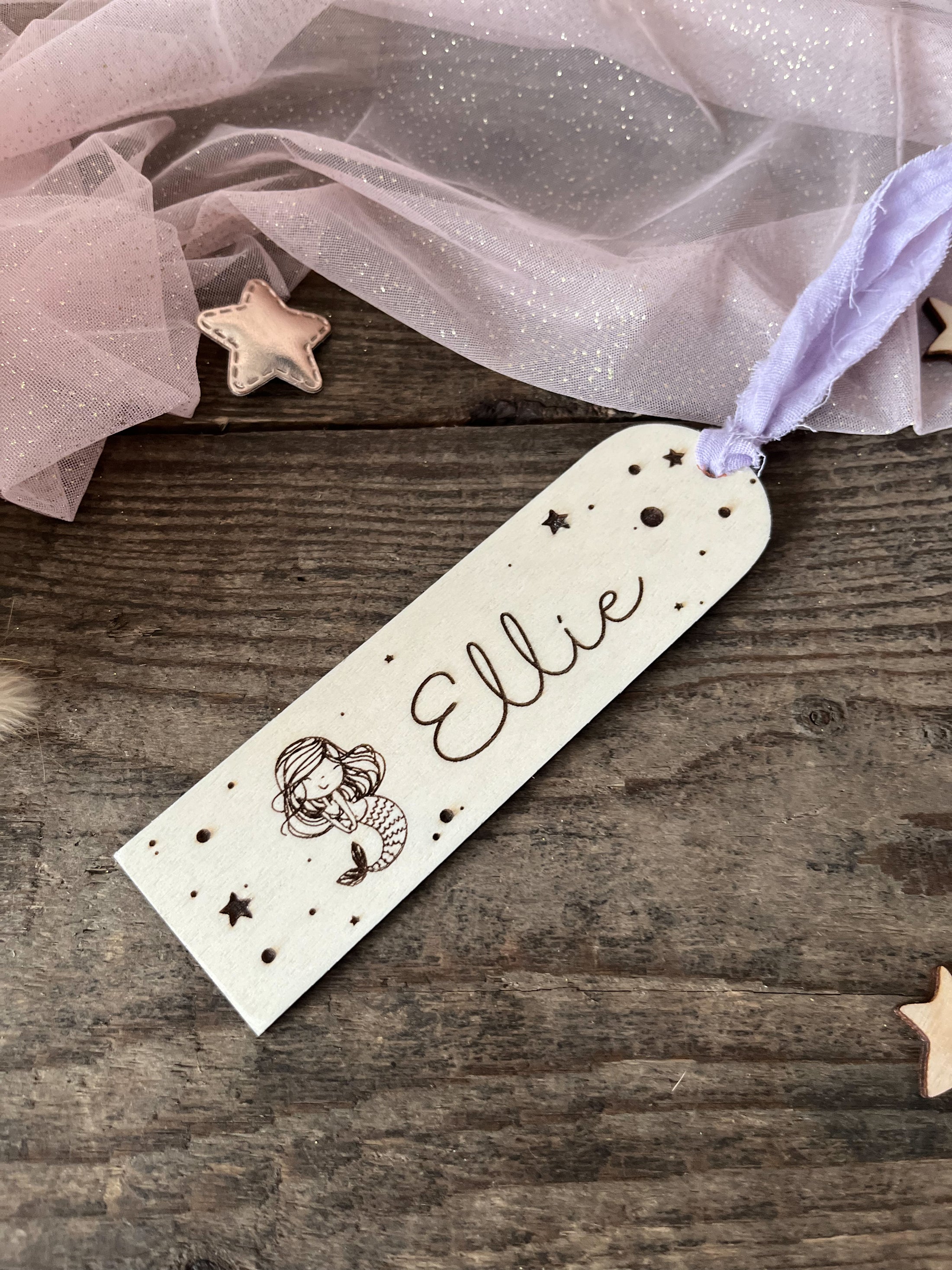 Lesezeichen mit Name & Motiv