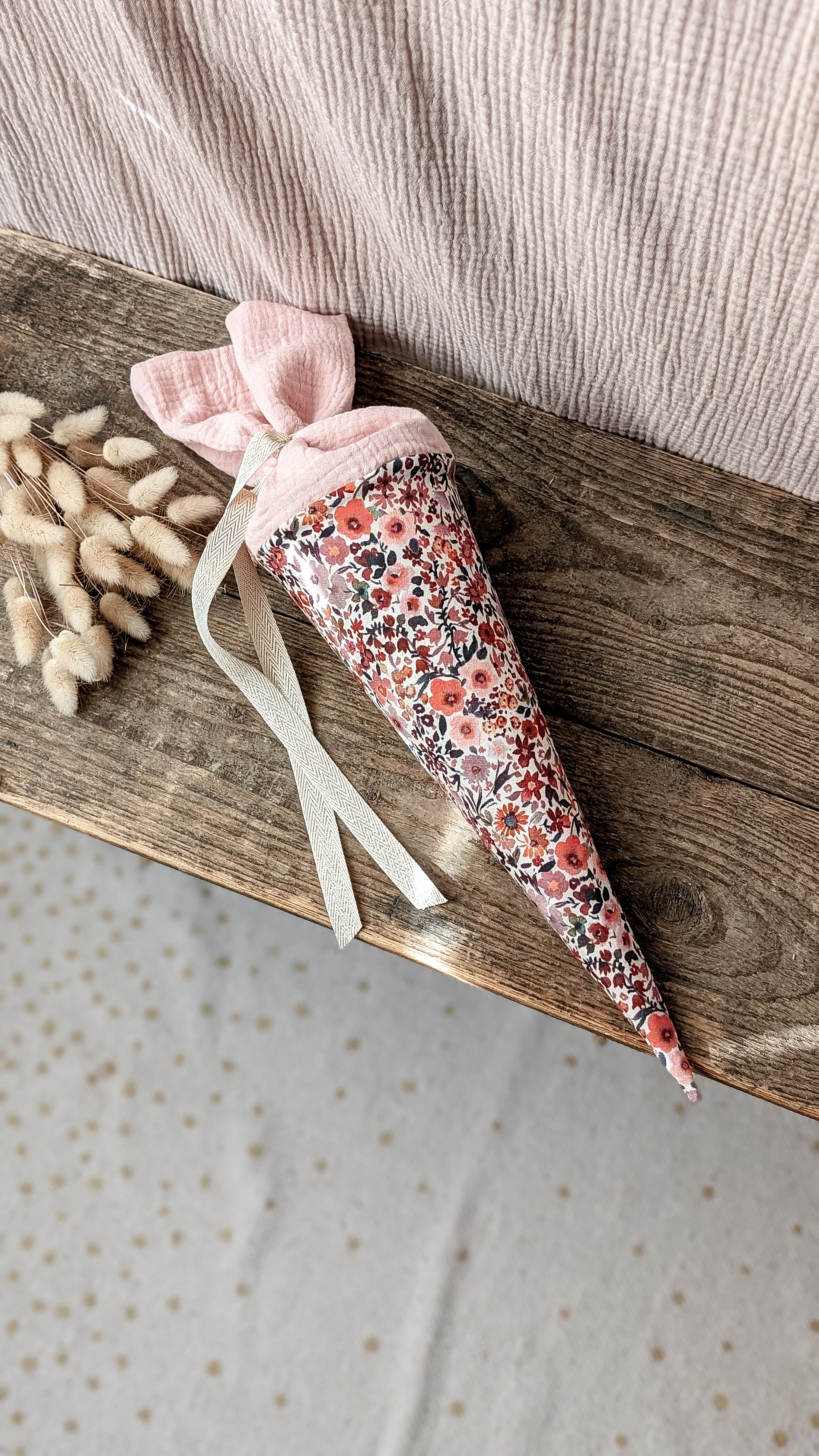Kita-Tüte / Geschwistertüte Jersey mit Millefleur