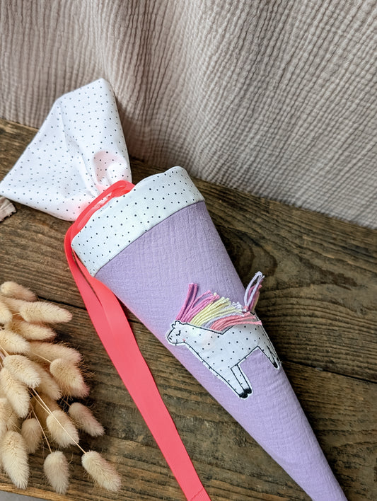 Kita Tüte / Geschwistertüte Musselin Kleiner Onkel