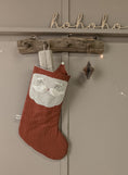 Bild in Galerie-Betrachter laden, Nikolausstiefel mit Name | Weihnachtsstrumpf Nikolaus / Weihnachtsmann | Weihnachtssocke rot| nachhaltiges Nikolausgeschenk
