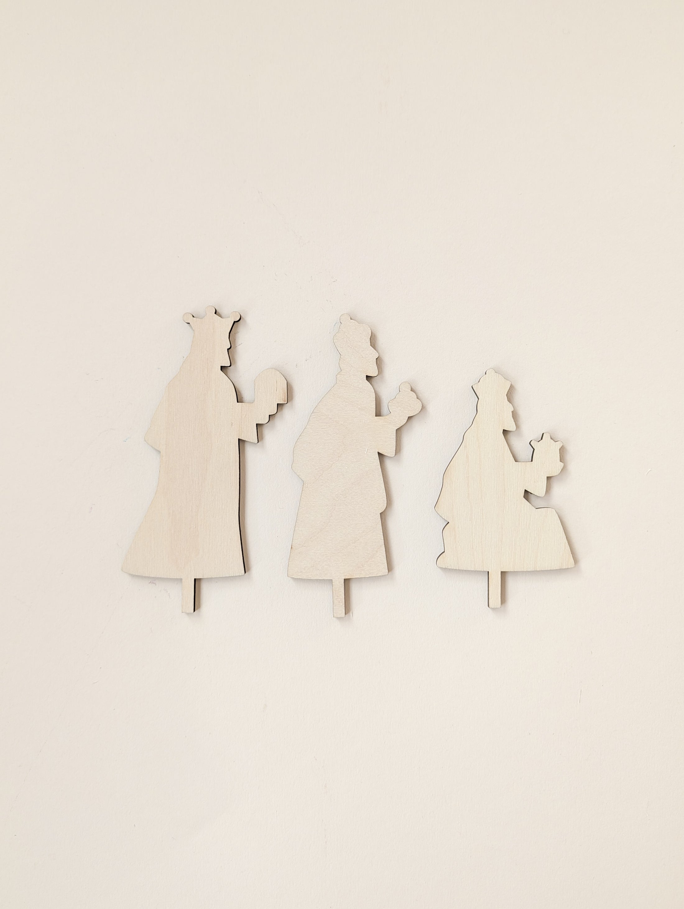 Motivstecker Krippe | für Adventskranz | Moderne Krippenfiguren | Adventsspirale