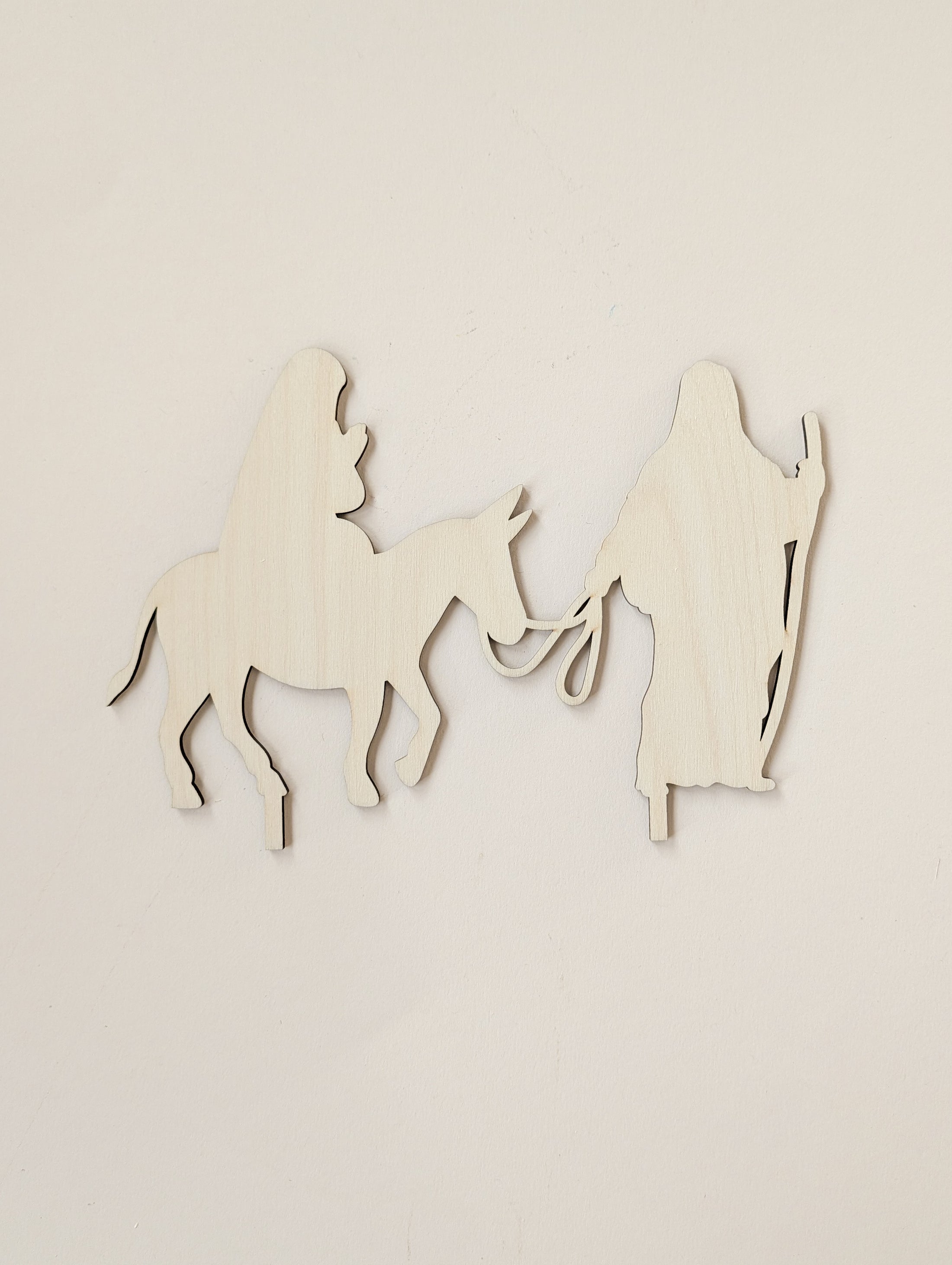 Motivstecker Krippe | für Adventskranz | Moderne Krippenfiguren | Adventsspirale