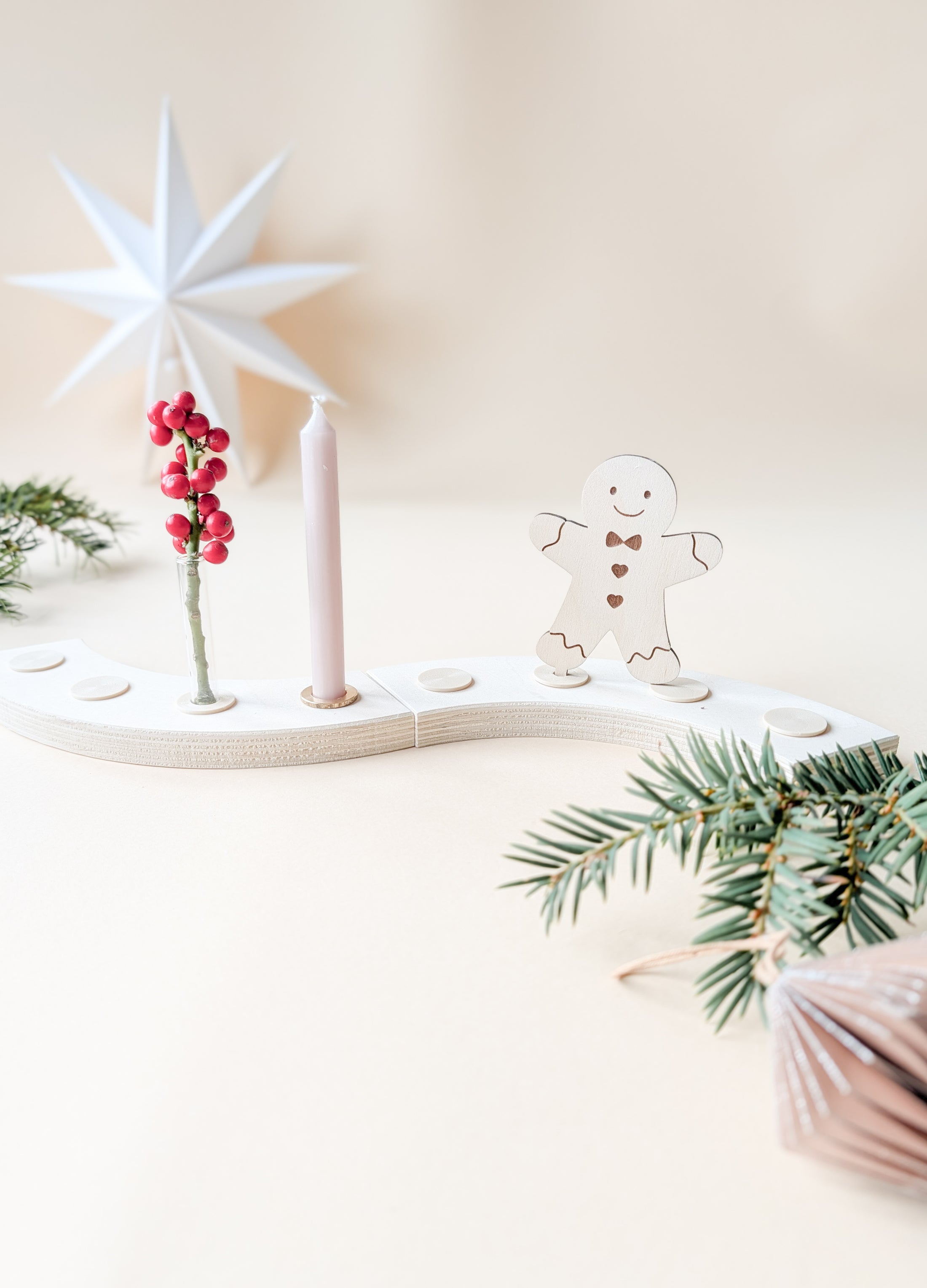 Motivstecker Lebkuchenmann | Dekostecker Weihnachten | Jahreszeitentisch