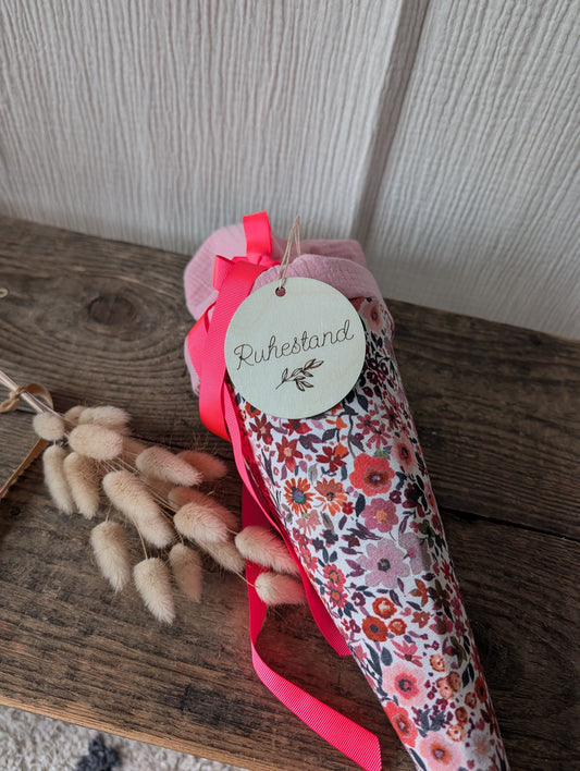 Kita-Tüte / Geschwistertüte Millefleurs Beere / Babyrosa