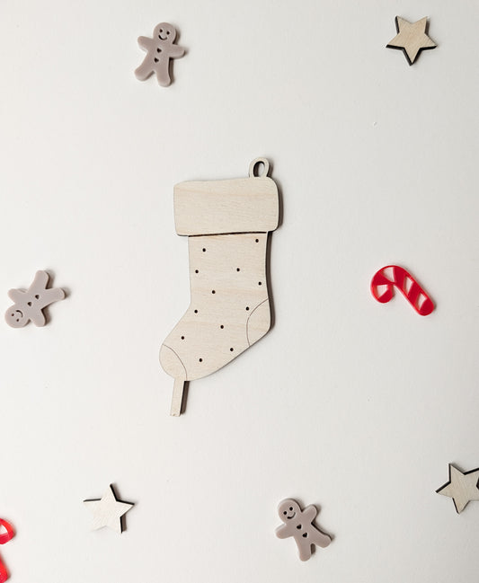 Motivstecker Nikolausstiefel aus Holz| Tischdeko oder Cake Topper