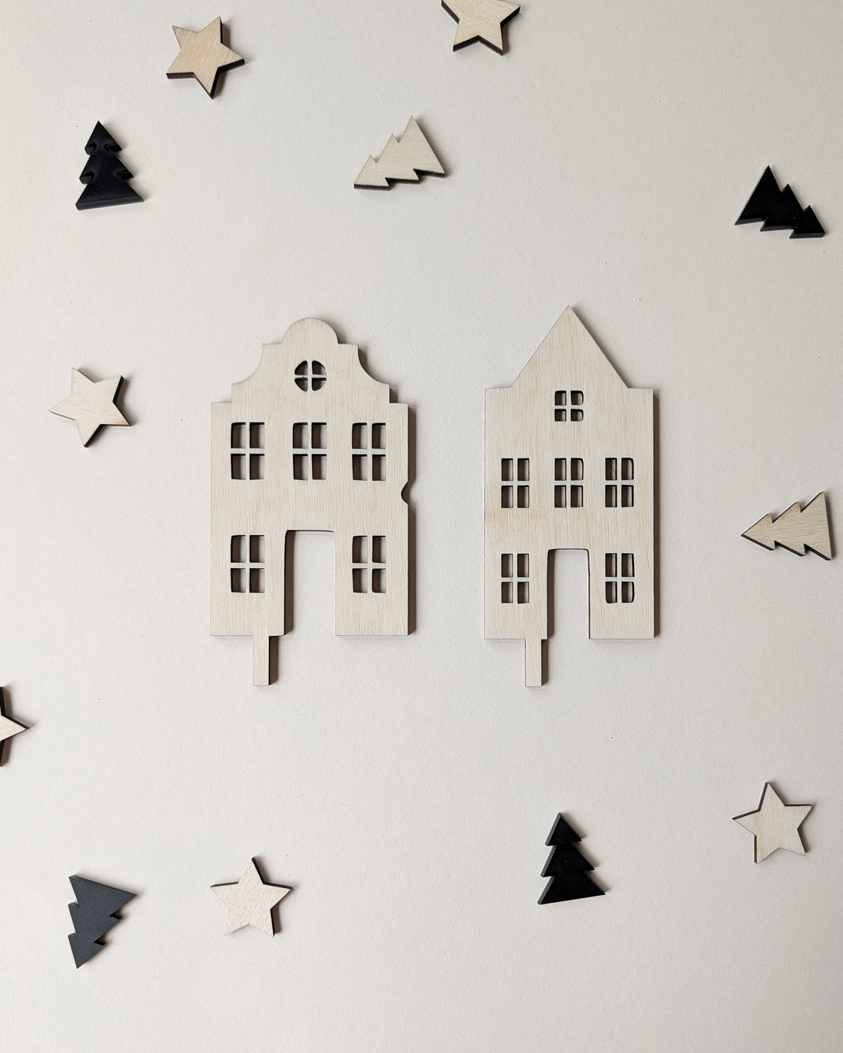 Motivstecker Set Häuschen | Weihnachtshäuser