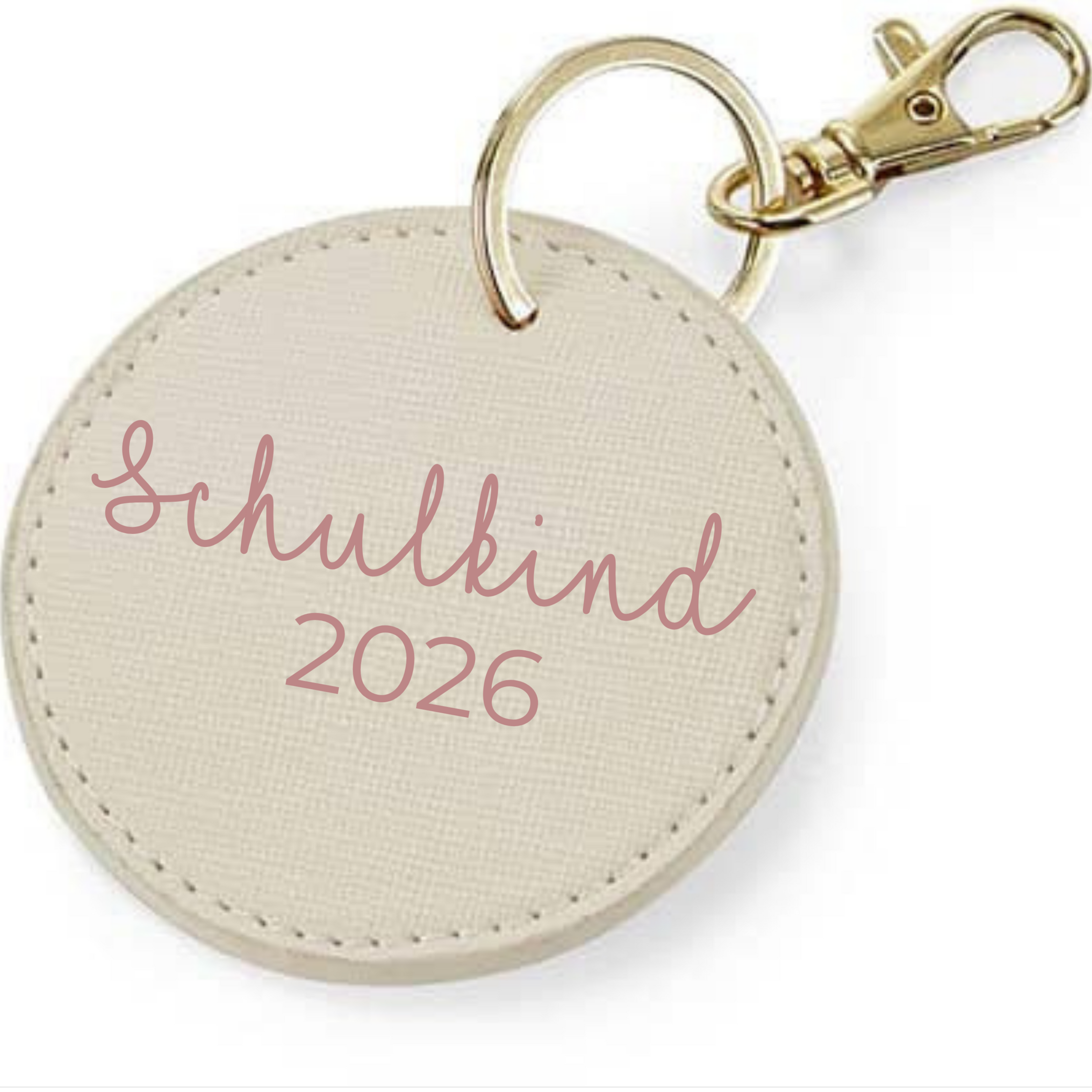 Anhänger aus Lederimitat | Schlüsselanhänger Schulkind & Smiley
