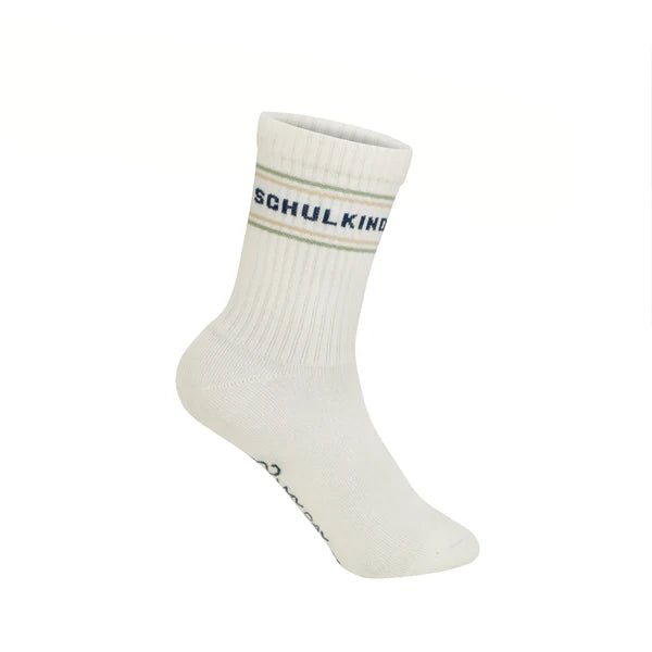 Schulkind Socken Pastell Beige-Grün