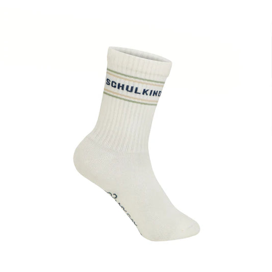 Schulkind Socken Pastell Beige-Grün