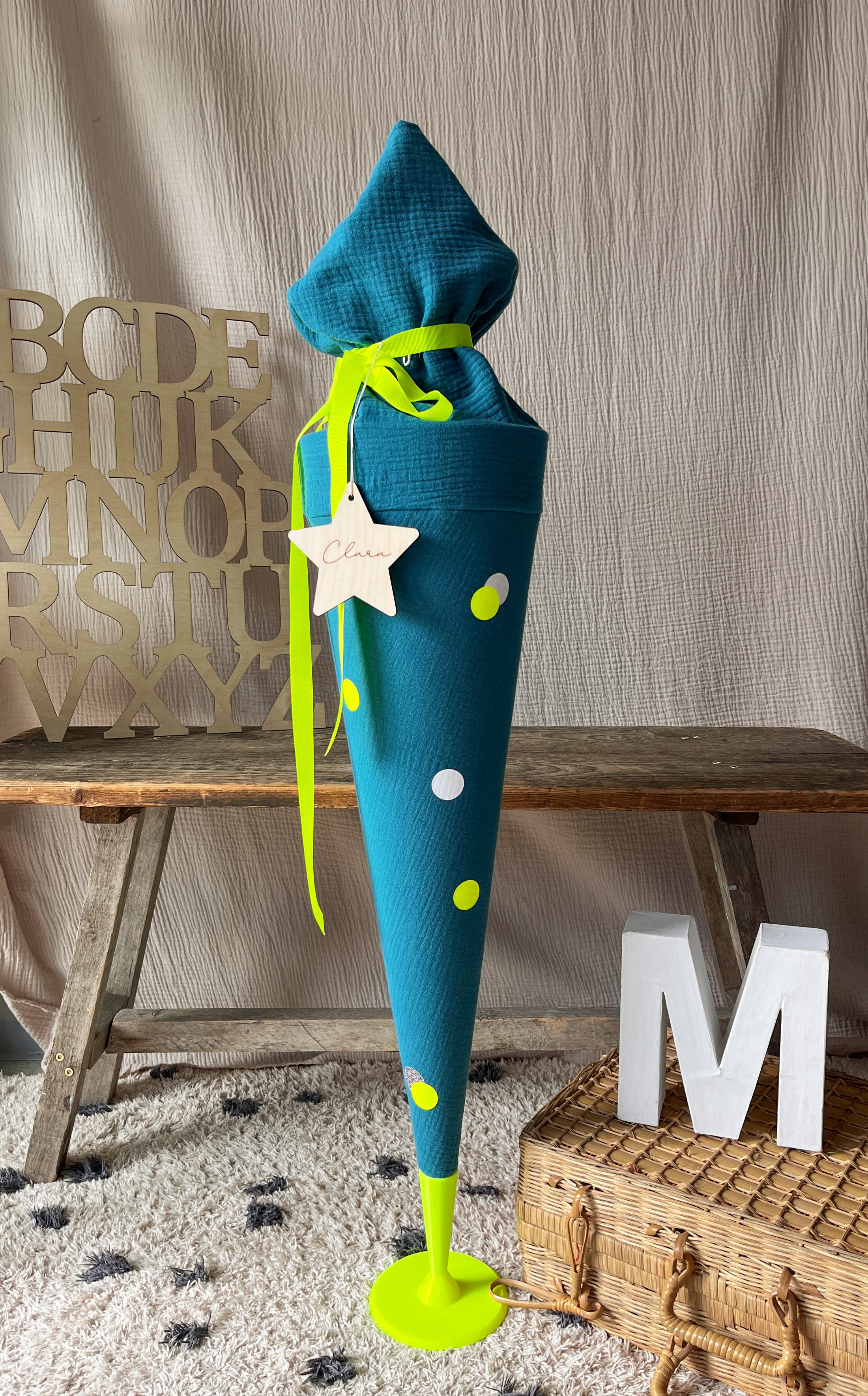 Bügelbild Set Punkte | in vielen Farben | Kreise zum Aufbügeln für dein DIY Projekt | Schultüte selber nähen